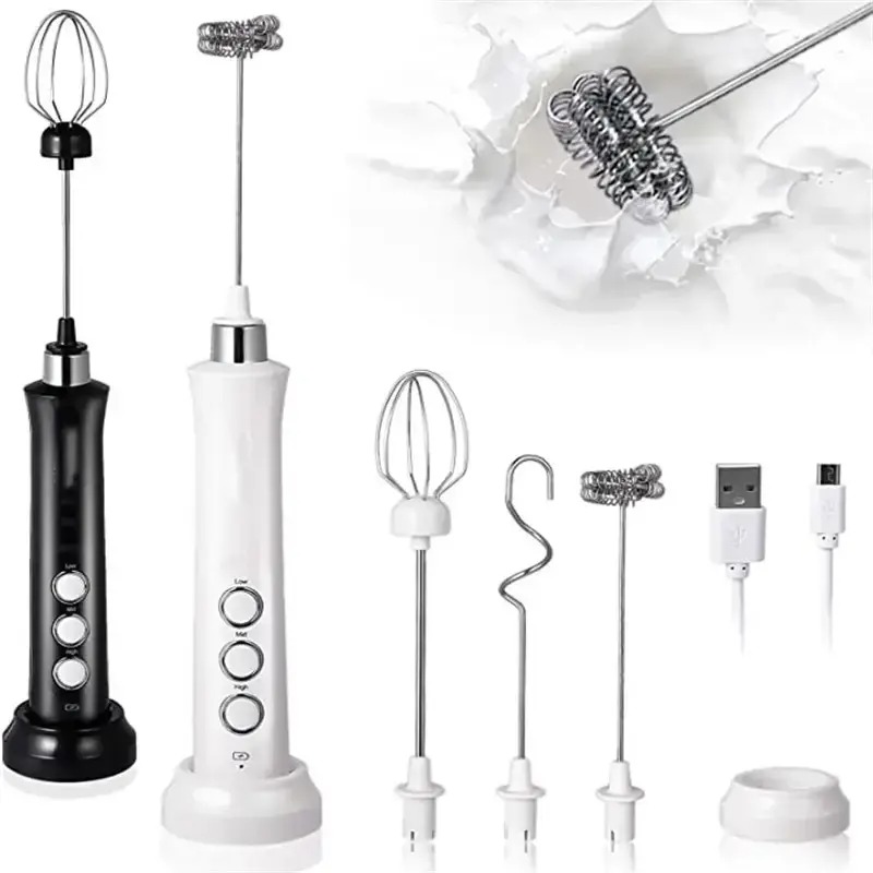 Electric Milk Frother Handheld - 3 in 1 전기 우유 거품기