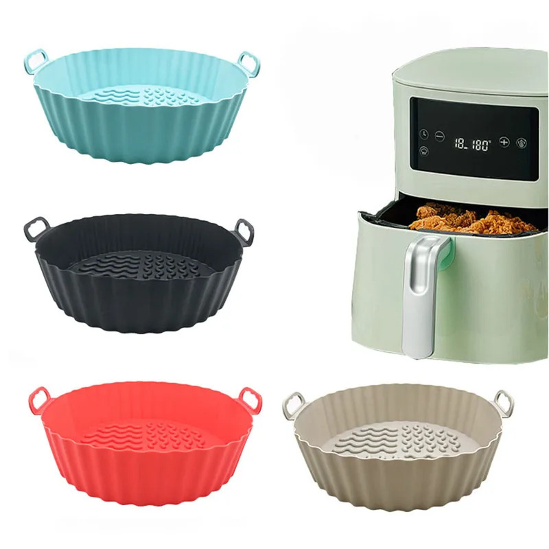 Air Fryer Silicone Pot Liner - 에어프라이어용 실리콘 라이너, 에어프라이어용 실리콘 용기,