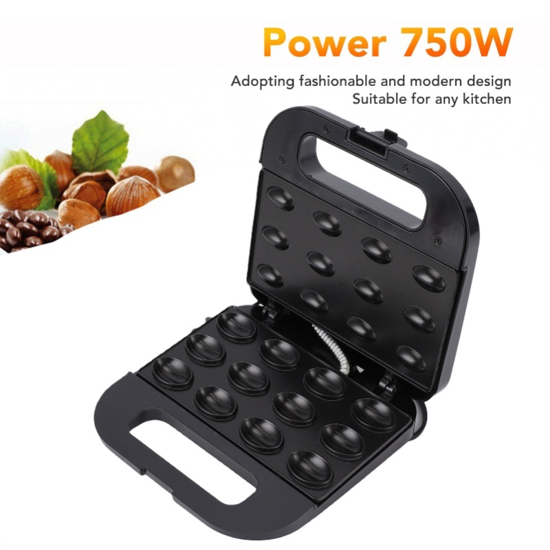 전기 12구 호두 쿠키 몰드 메이커 양면 논스틱 가열  - Mini Waffle Maker Machine 리뷰 및 가격