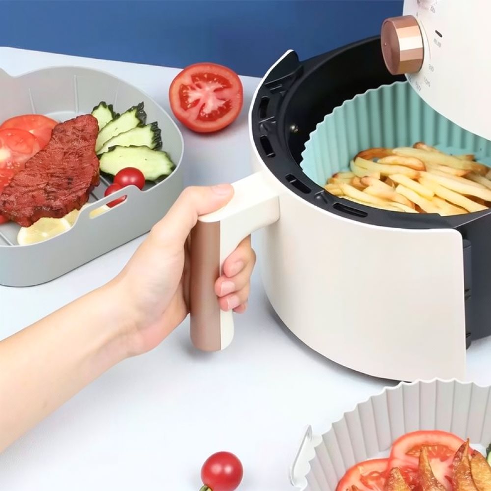 재사용 가능한 사각형 실리콘 라이너, 에어프라이어용,  - Air Fryer Silicone Pot Liner 리뷰 및 가격